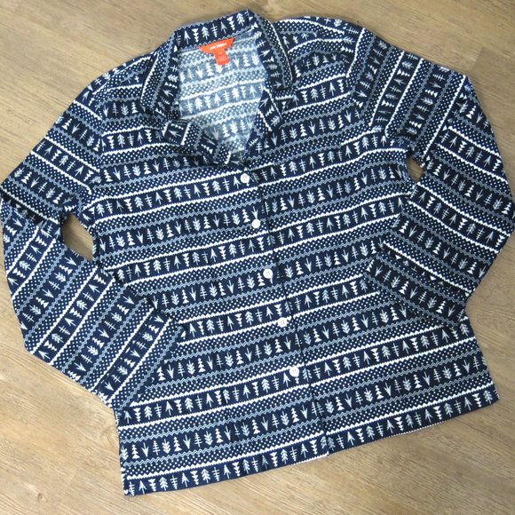 Joe Fresh Other - Joe Fresh Flannel Pajama Top Blue and White Print